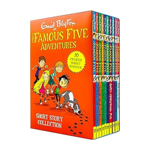Famous Five Series, by Enid Blyton, (Ten Titles Including Good Old Timmy, Well Done Famous Five, A Lazy Afternoon, and more)