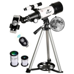 Gskyer Telescope, 70mm Aperture 400mm AZ Mount Astronomical Refracting Telescope for Kids Beginners