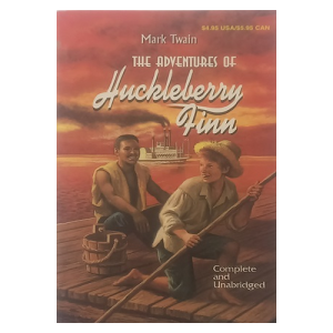 The Adventures of Huckleberry Finn by Mark Twain classic novel book cover