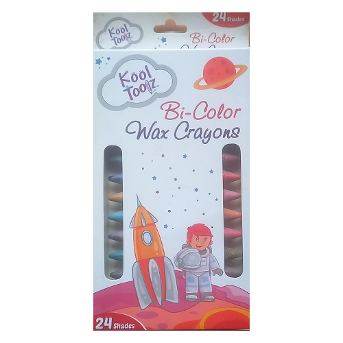 bi-color wax crayons